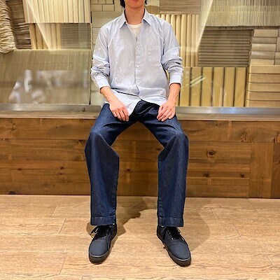 無印良品　和紙混デニム パンツ M完売品　人気商品　完売 婦人 和紙混デニムパンツ | 無印良品